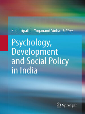 cover image of Psychology, Development and Social Policy in India